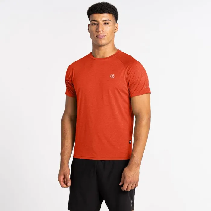 Dare 2b Accelerate Fitness TShirt Roobios Tea Brown Men Gym Tops