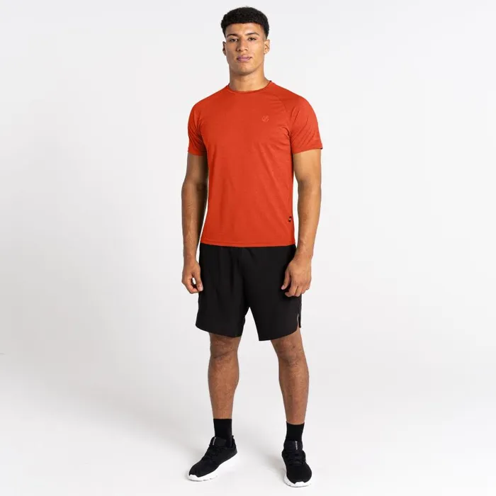Dare 2b Accelerate Fitness TShirt Roobios Tea Brown Men Gym Tops