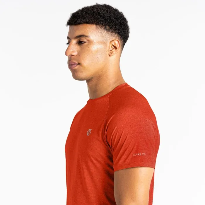 Dare 2b Accelerate Fitness TShirt Roobios Tea Brown Men Gym Tops