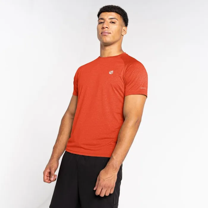 Dare 2b Accelerate Fitness TShirt Roobios Tea Brown Men Gym Tops