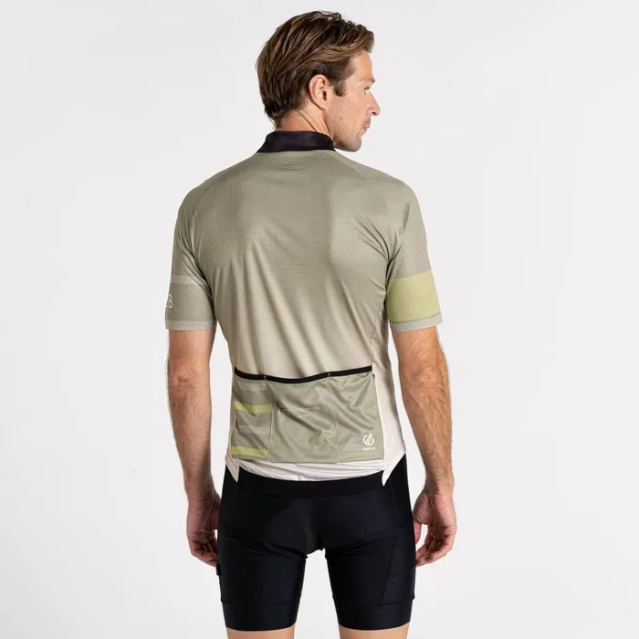 Dare 2b AEP Revolving Short Sleeved Jersey Oil Green Men Cycling Jerseys