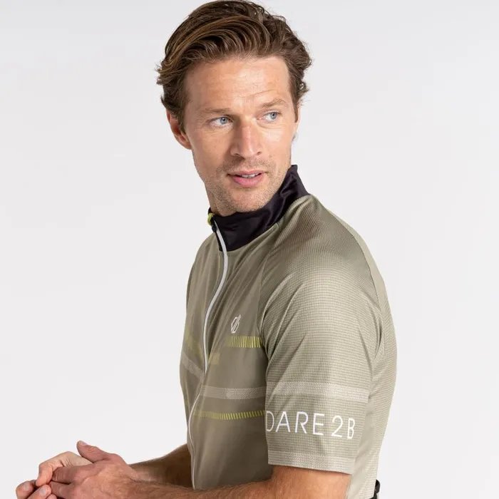 Dare 2b AEP Revolving Short Sleeved Jersey Oil Green Men Cycling Jerseys