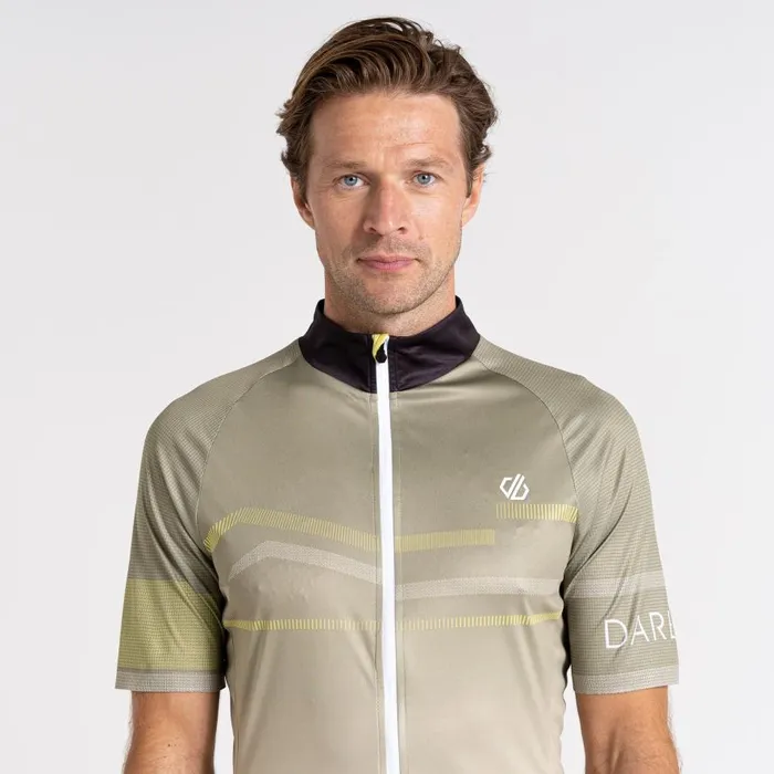 Dare 2b AEP Revolving Short Sleeved Jersey Oil Green Men Cycling Jerseys