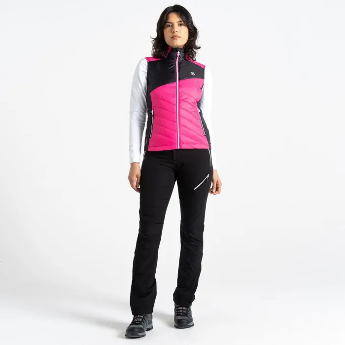 Dare 2b Ascending Padded Gilet Pure Pink Black Women Gilets