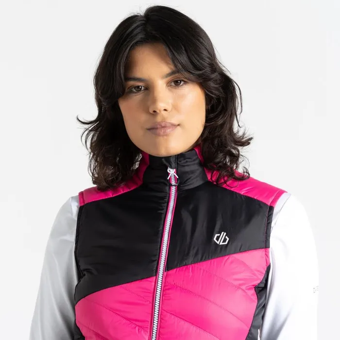 Dare 2b Ascending Padded Gilet Pure Pink Black Women Gilets