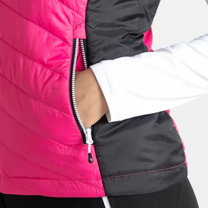 Dare 2b Ascending Padded Gilet Pure Pink Black Women Gilets