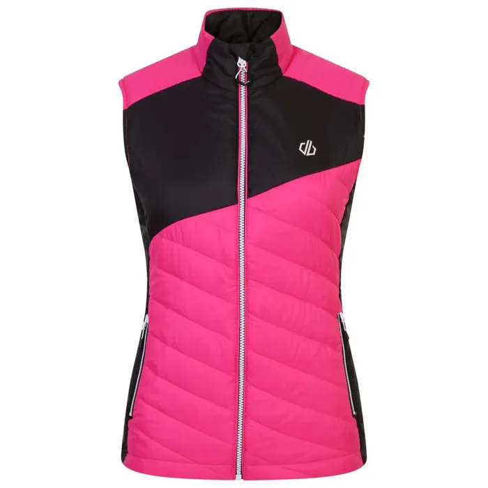 Dare 2b Ascending Padded Gilet Pure Pink Black Women Gilets