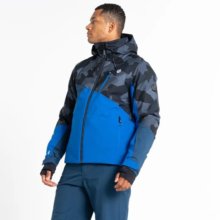 Dare 2b Baseplate Ski Jacket Blue Black Geo Men Ski Jackets