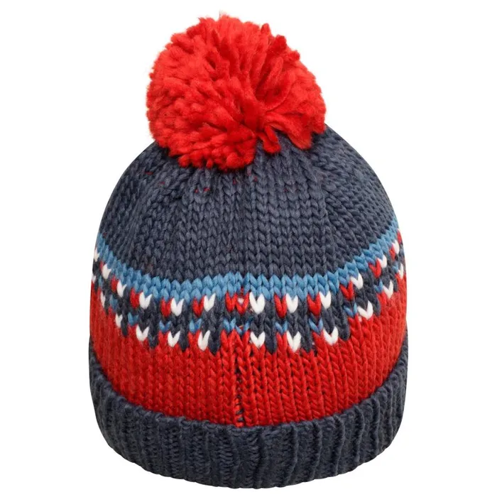 Dare 2b Boffin Bobble Hat Moonlight Denim Red Kids Hats
