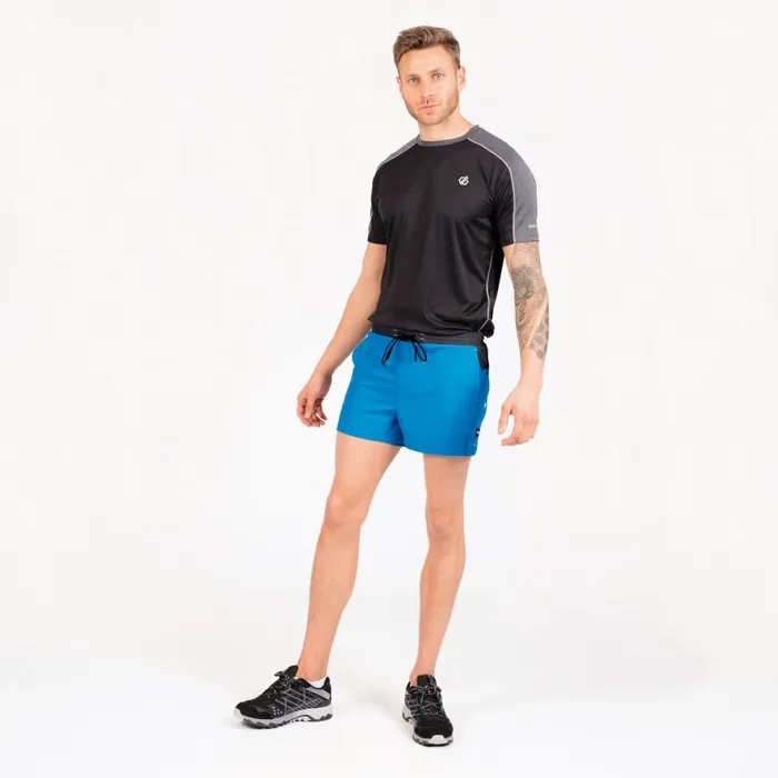 Dare 2b Cascade Lightweight Shorts Petrol Blue Ebony Grey Men Gym Shorts