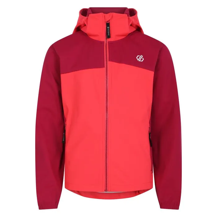 Dare 2b Cheer Softshell Jacket Berry Neon Pink Kids Softshell Jackets