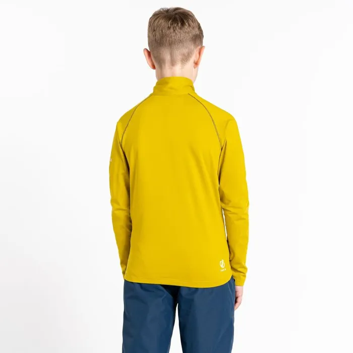 Dare 2b Consist II Recycled Core Stretch Moss Yellow Kids Fleece