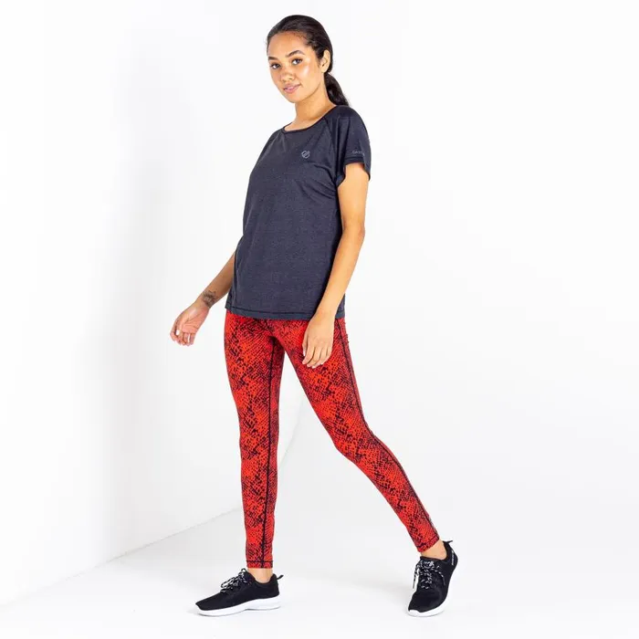 Dare 2b Deftly Workout Tee Black Marl Women Gym Tops