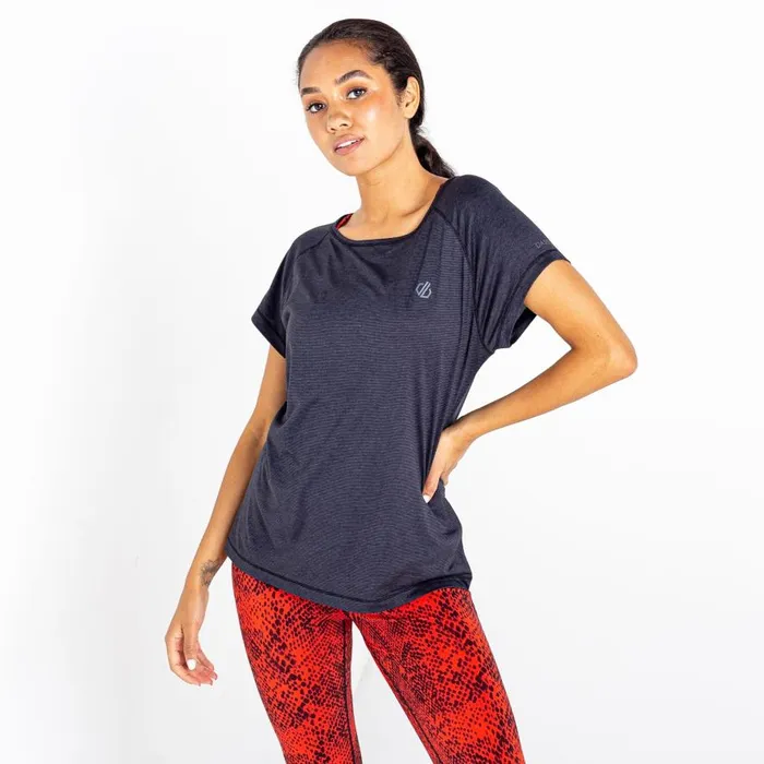 Dare 2b Deftly Workout Tee Black Marl Women Gym Tops