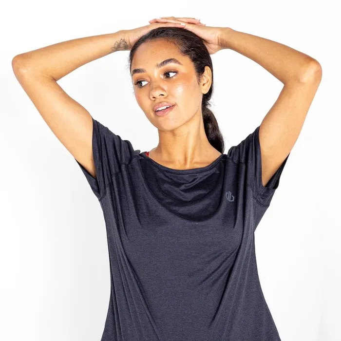 Dare 2b Deftly Workout Tee Black Marl Women Gym Tops