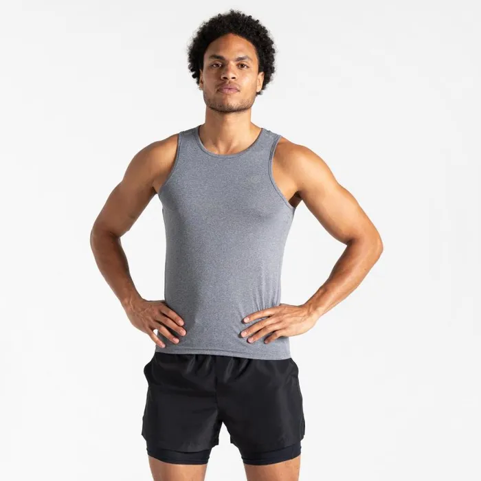 Dare 2b Dignant Fitness Vest Charcoal Grey Marl Men Gym Tops