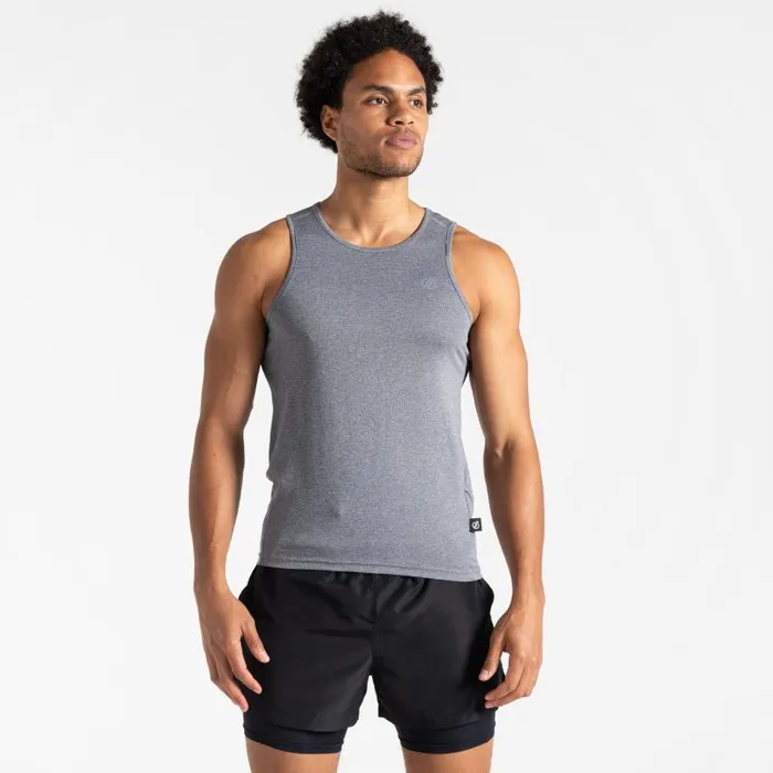 Dare 2b Dignant Fitness Vest Charcoal Grey Marl Men Gym Tops
