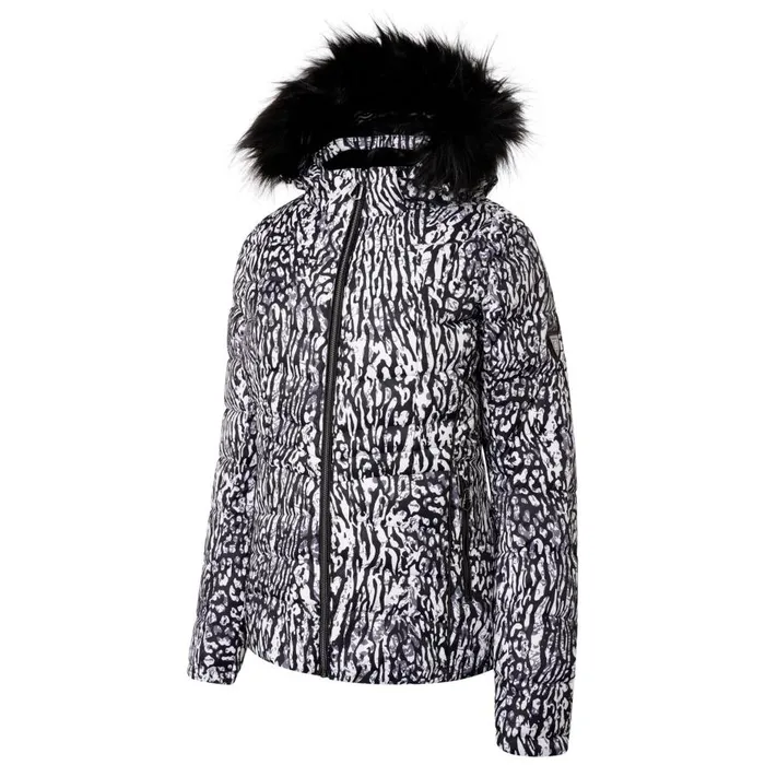 Dare 2b Glamorize II Waterproof Ski Jacket Black White Wild Thing Print Women Waterproof Jackets