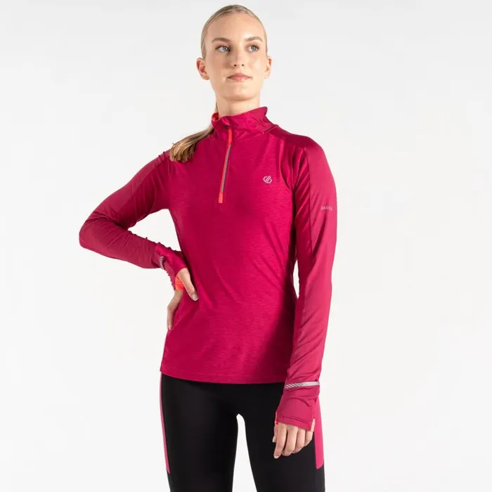 Dare 2b Gravitate Jersey Berry Marl Neon Pink Women Gym Tops