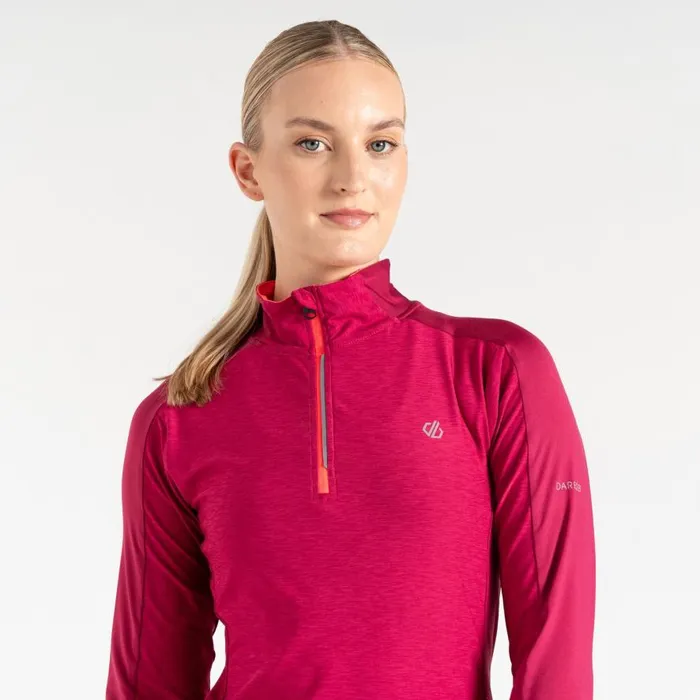 Dare 2b Gravitate Jersey Berry Marl Neon Pink Women Gym Tops
