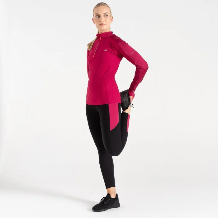 Dare 2b Gravitate Jersey Berry Marl Neon Pink Women Gym Tops