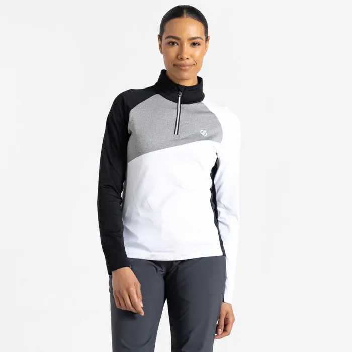 Dare 2b Ice Core Stretch Midlayer White Ash Grey Women Midlayers