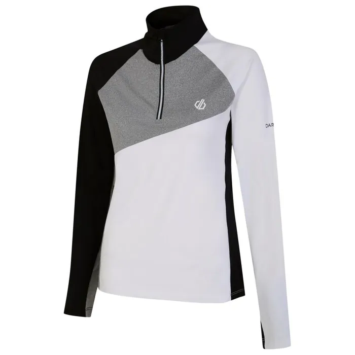 Dare 2b Ice Core Stretch Midlayer White Ash Grey Women Midlayers