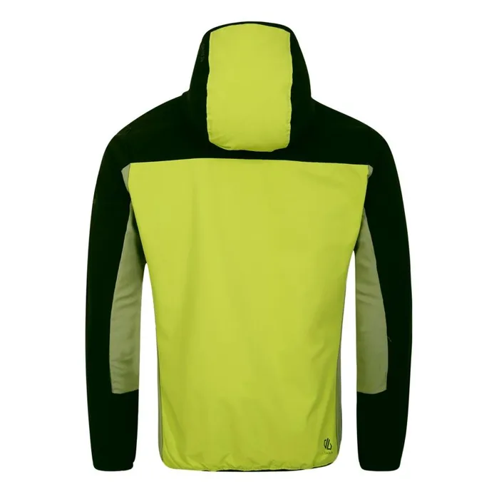 Dare 2b Latitudinal Hooded Softshell Jacket Black Green Algae Men Softshell Jackets