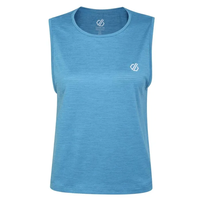 Dare 2b Meditate Cropped Top Niagara Blue Marl Women Gym Tops