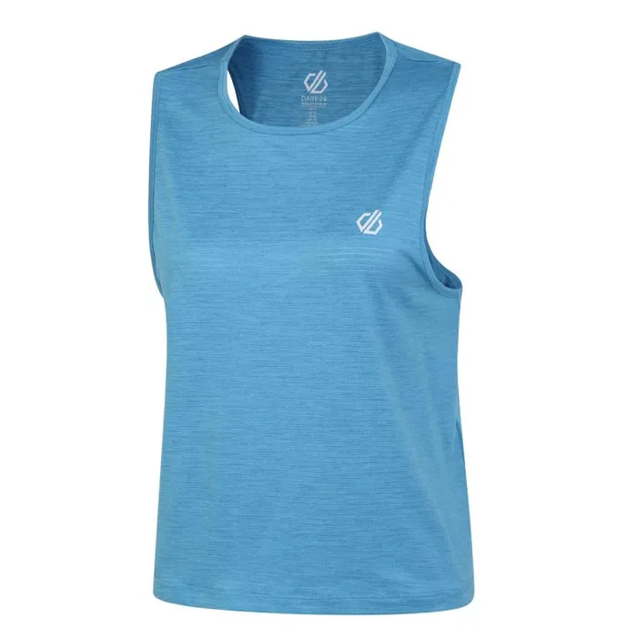 Dare 2b Meditate Cropped Top Niagara Blue Marl Women Gym Tops