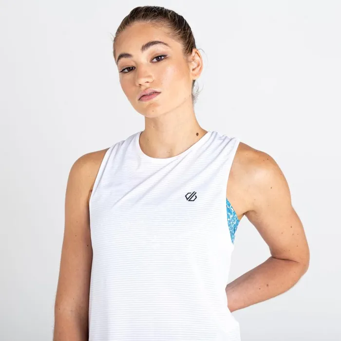 Dare 2b Meditate Cropped Top White Women Gym Tops