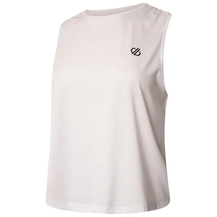Dare 2b Meditate Cropped Top White Women Gym Tops