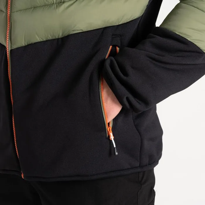 Dare 2b Mountain Series Hybrid Olivine Green Men Insulated Jackets