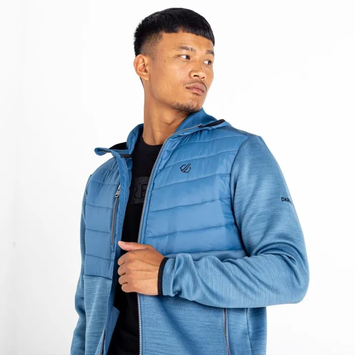 Dare 2b Narrative II Full Zip Sweater Stellar Blue Men Insulated Jackets