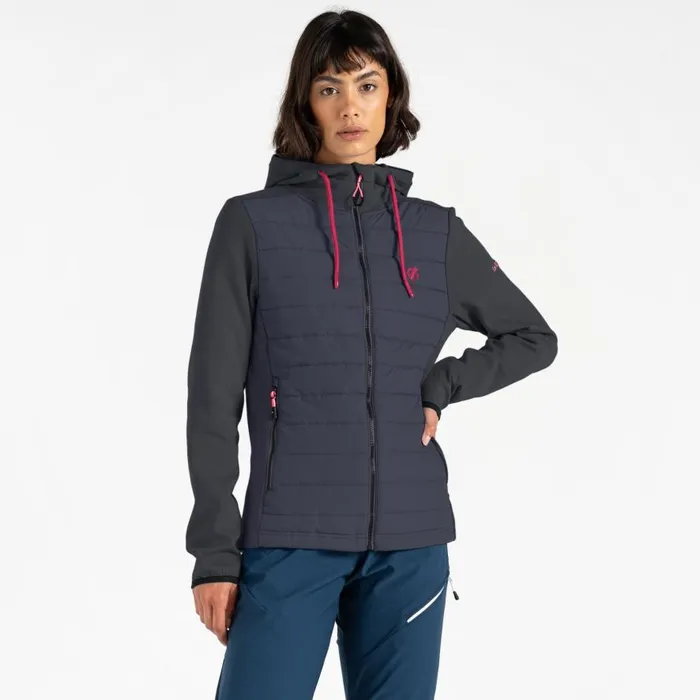 Dare 2b Notion Hybrid Hybrid Jacket Charcoal Grey Marl Women Lightweight Jackets