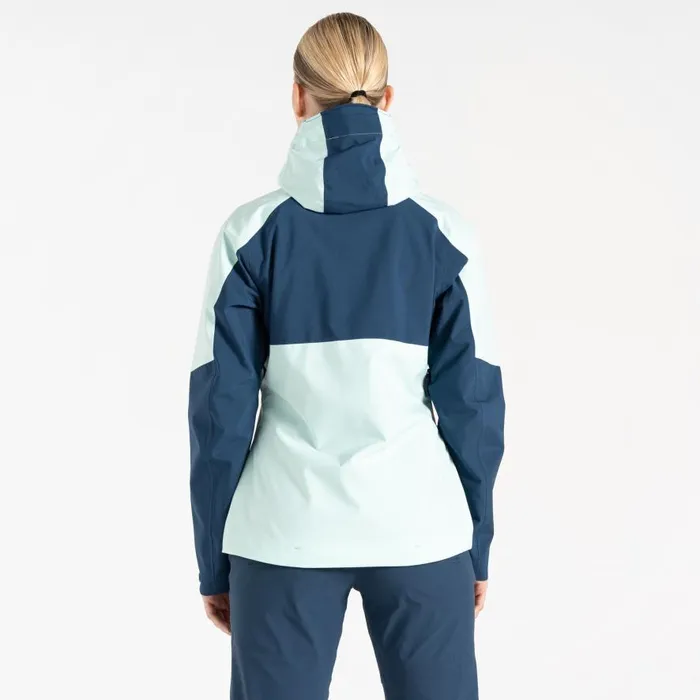 Dare 2b Pitching Waterproof Jacket Moonlight Denim Mint Green Women Waterproof Jackets