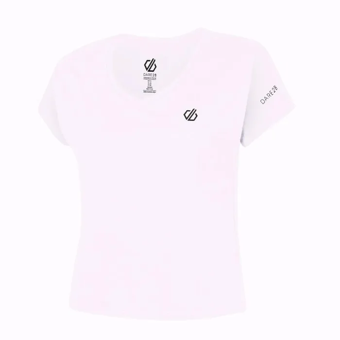 Dare 2b Refining Short Sleeved TShirt White Women Gym Tops