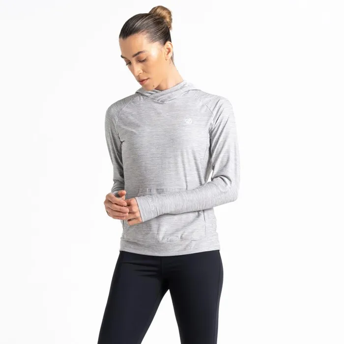 Dare 2b Sprint City Lightweight Hoodie Ash Grey Marl Women Hoodies and Sweatshirts