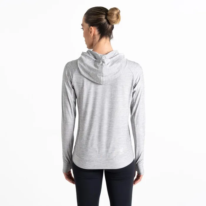 Dare 2b Sprint City Lightweight Hoodie Ash Grey Marl Women Hoodies and Sweatshirts