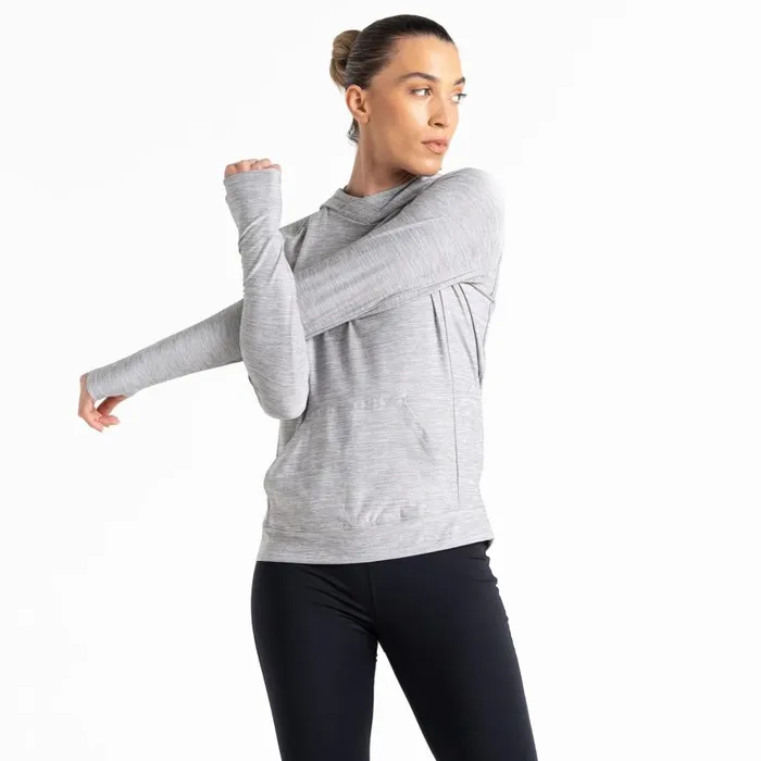 Dare 2b Sprint City Lightweight Hoodie Ash Grey Marl Women Hoodies and Sweatshirts