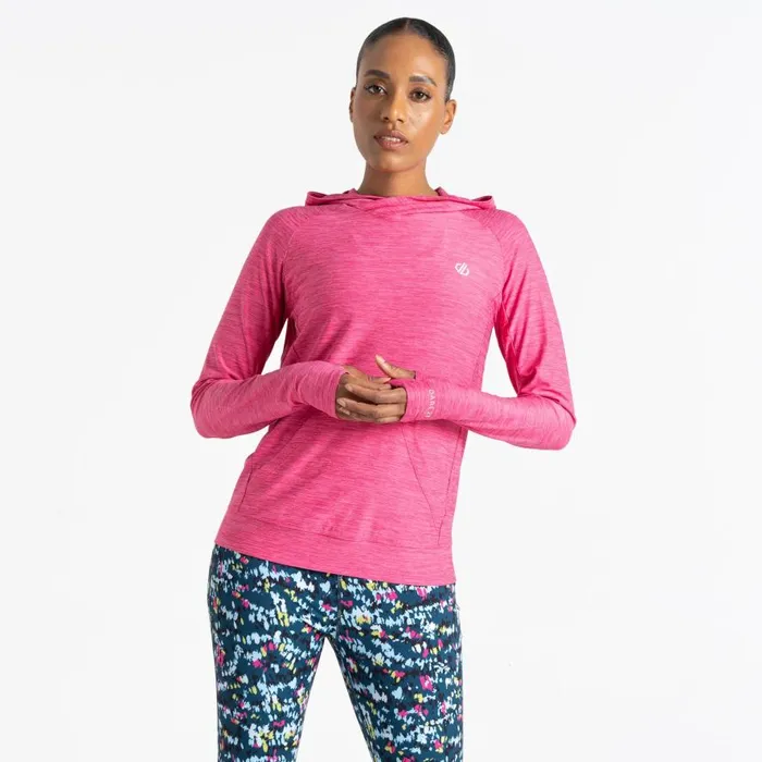 Dare 2b Sprint City Lightweight Hoodie Pure Pink Marl Women Hoodies and Sweatshirts
