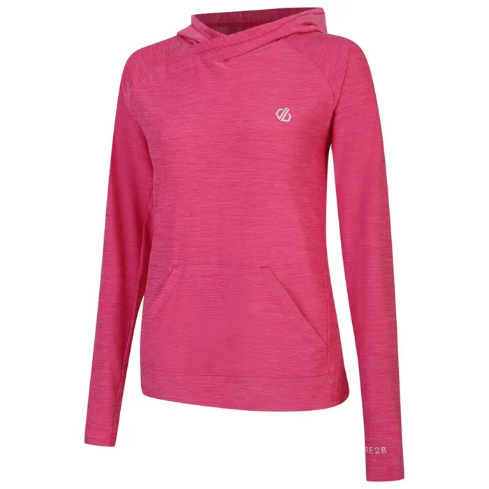 Dare 2b Sprint City Lightweight Hoodie Pure Pink Marl Women Hoodies and Sweatshirts