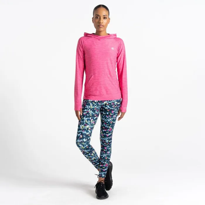 Dare 2b Sprint City Lightweight Hoodie Pure Pink Marl Women Hoodies and Sweatshirts