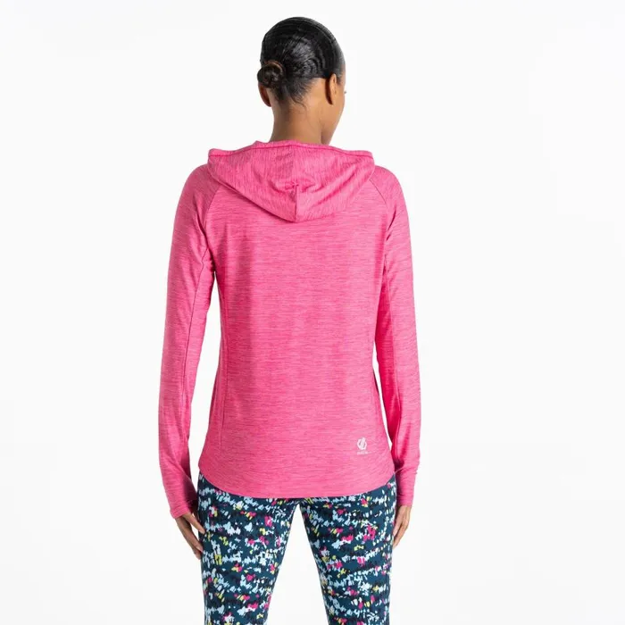 Dare 2b Sprint City Lightweight Hoodie Pure Pink Marl Women Hoodies and Sweatshirts