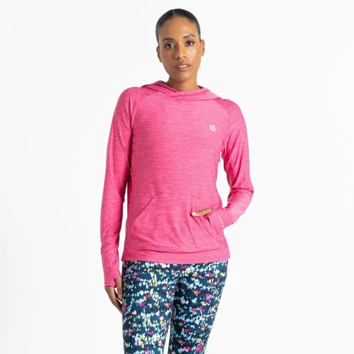 Dare 2b Sprint City Lightweight Hoodie Pure Pink Marl Women Hoodies and Sweatshirts