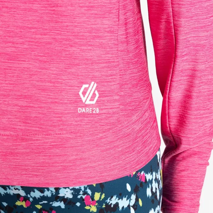 Dare 2b Sprint City Lightweight Hoodie Pure Pink Marl Women Hoodies and Sweatshirts
