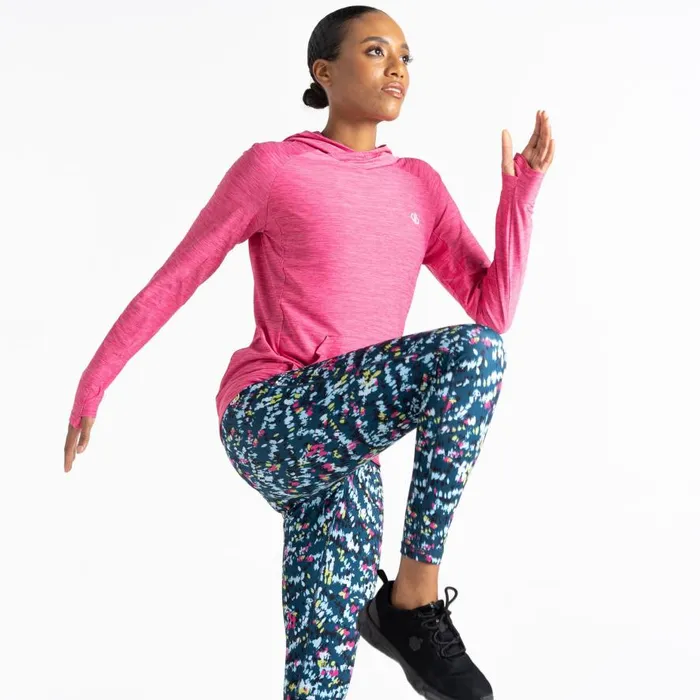 Dare 2b Sprint City Lightweight Hoodie Pure Pink Marl Women Hoodies and Sweatshirts