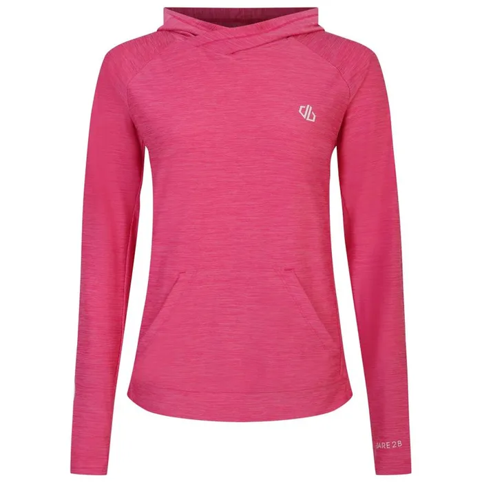 Dare 2b Sprint City Lightweight Hoodie Pure Pink Marl Women Hoodies and Sweatshirts