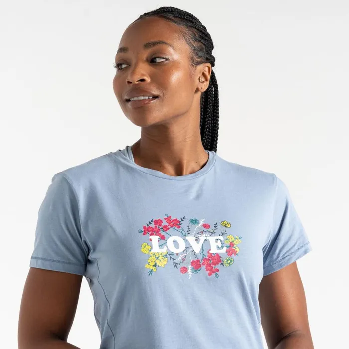Dare 2b Tranquility II TShirt Rainwashed Blue Women Graphic TShirts