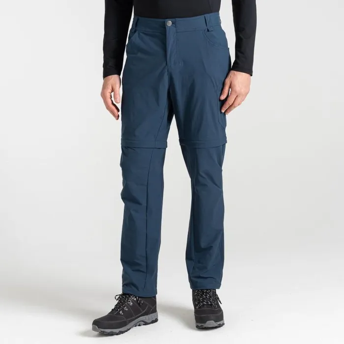 Dare 2b Tuned In II Multi Pocket Zip Off Walking Trousers Moonlight Denim Men Walking Trousers